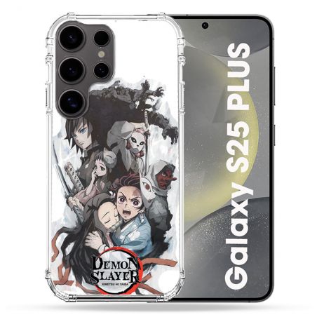 Coque Renforcée Pour Samsung Galaxy S25 PLUS Manga Demon Slayer Blanc