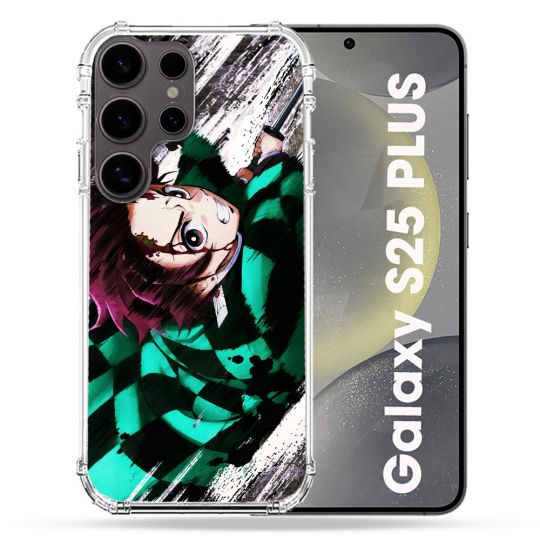 Coque Renforcée Pour Samsung Galaxy S25 PLUS Manga Demon Slayer Tanjiro