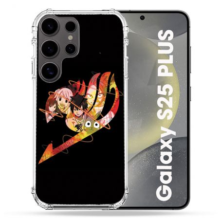 Coque Renforcée Pour Samsung Galaxy S25 PLUS Manga Fairy Tail Logo Noir