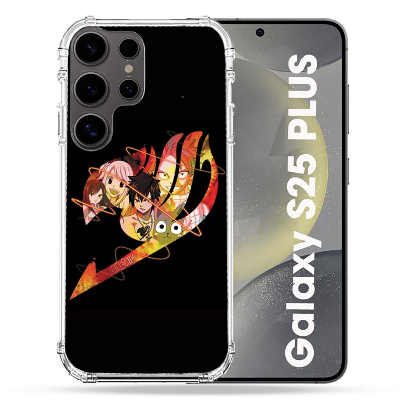 Coque Renforcée Pour Samsung Galaxy S25 PLUS Manga Fairy Tail Logo Noir