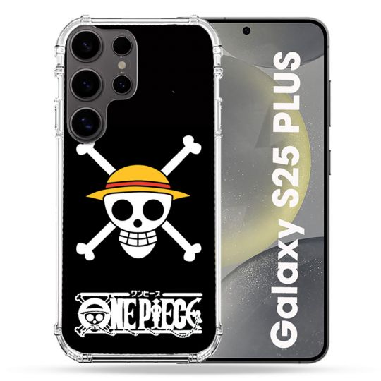 Coque Renforcée Pour Samsung Galaxy S25 PLUS Manga One Piece Tete de Mort