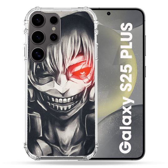 Coque Renforcée Pour Samsung Galaxy S25 PLUS Manga Tokyo Ghoul Kaneki Noir