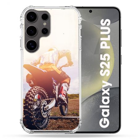 Coque Renforcée Pour Samsung Galaxy S25 PLUS Moto Cross Soleil