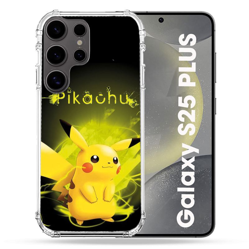 Coque Renforcée Pour Samsung Galaxy S25 PLUS Pokemon Pikachu Eclair