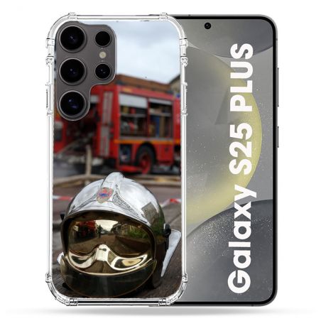 Coque Renforcée Pour Samsung Galaxy S25 PLUS Pompier Casque Camion