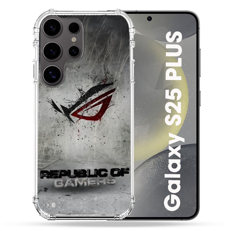 Coque Renforcée Pour Samsung Galaxy S25 PLUS ROG Gris