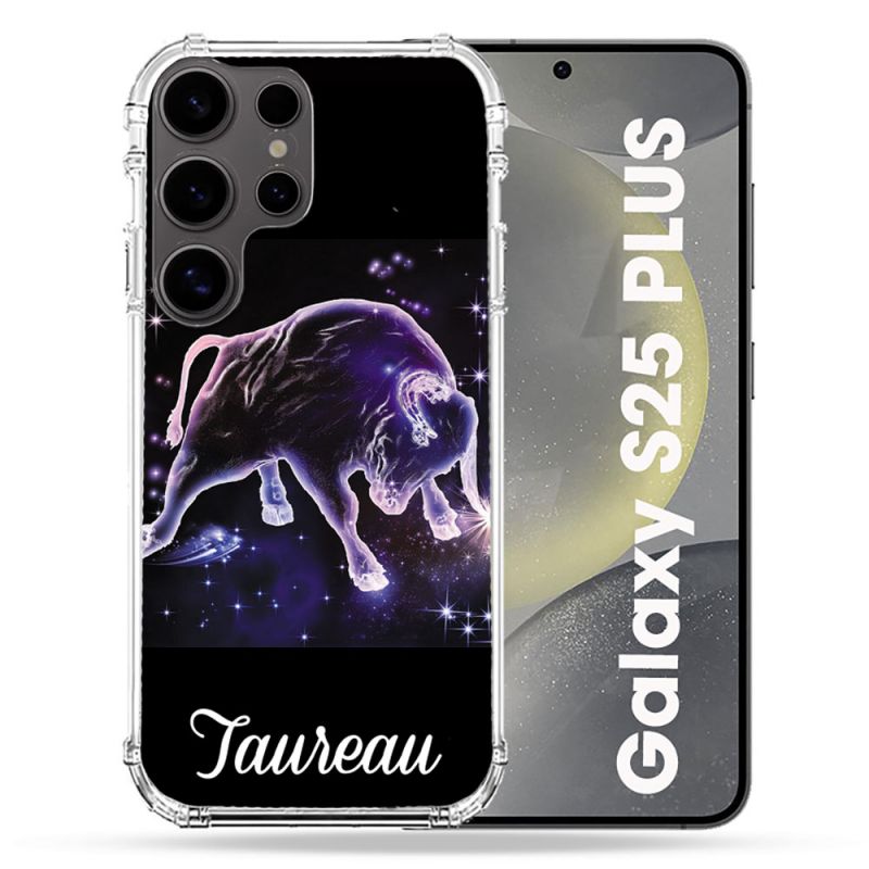 Coque Renforcée Pour Samsung Galaxy S25 PLUS Signe Zodiaque 2 Taureau
