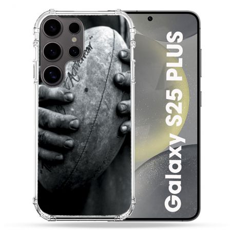 Coque Renforcée Pour Samsung Galaxy S25 PLUS Sport Rugby Ballon Vintage