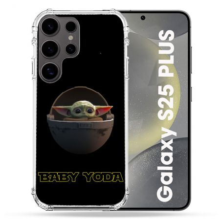 Coque Renforcée Pour Samsung Galaxy S25 PLUS Star Wars - Yoda bebe noir