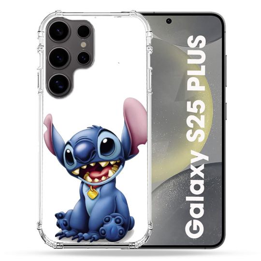 Coque Renforcée Pour Samsung Galaxy S25 PLUS Stitch Blanc