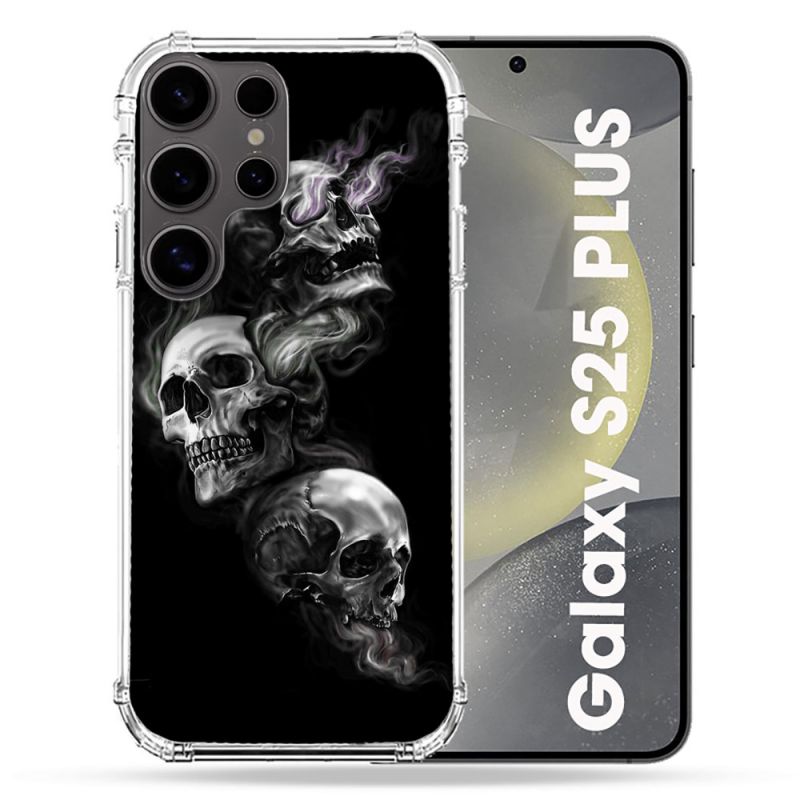 Coque Renforcée Pour Samsung Galaxy S25 PLUS Tete de Mort Triple