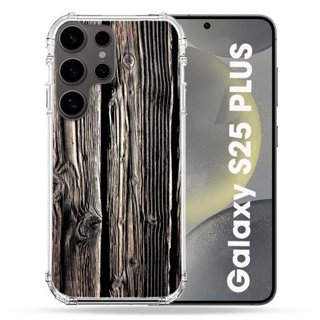 Coque Renforcée Pour Samsung Galaxy S25 PLUS Texture Bois
