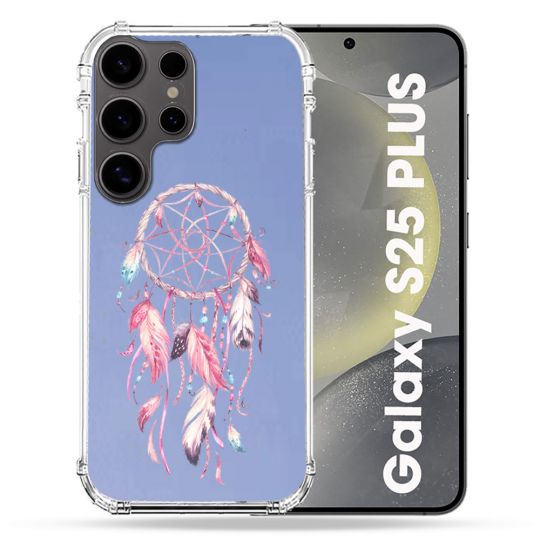 Coque Transparente Pour Samsung Galaxy S25 PLUS Attrape Reve Rose