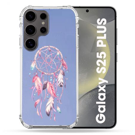 Coque Transparente Pour Samsung Galaxy S25 PLUS Attrape Reve Rose