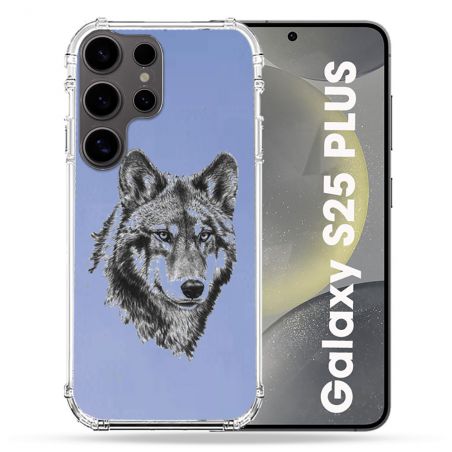Coque Transparente Pour Samsung Galaxy S25 PLUS Loup
