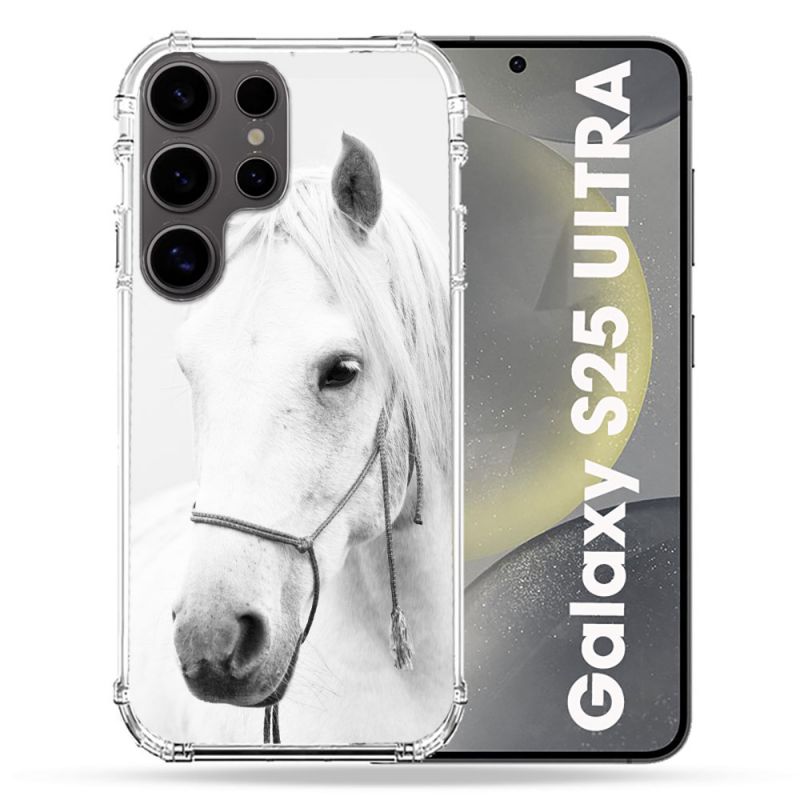 Coque Renforcée Pour Samsung Galaxy S25 ULTRA Animal Cheval Cristal