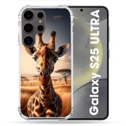 Coque Renforcée Pour Samsung Galaxy S25 ULTRA Animal Girafe Savane