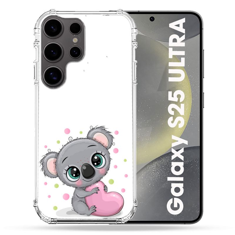 Coque Renforcée Pour Samsung Galaxy S25 ULTRA Animal Koala Cœur
