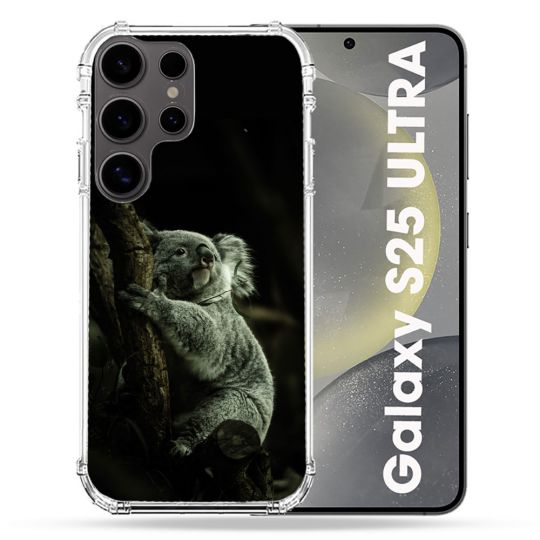 Coque Renforcée Pour Samsung Galaxy S25 ULTRA Animal Koala Noir