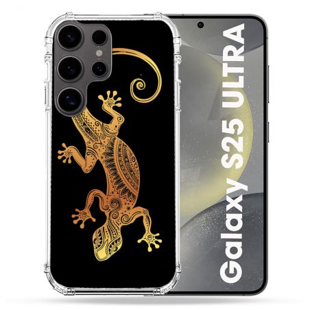Coque Renforcée Pour Samsung Galaxy S25 ULTRA Animal Lezard Noir
