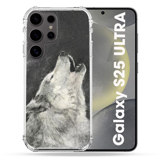 Coque Renforcée Pour Samsung Galaxy S25 ULTRA Animal Loup Hurlement