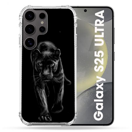 Coque Renforcée Pour Samsung Galaxy S25 ULTRA Animal Panthère Noire