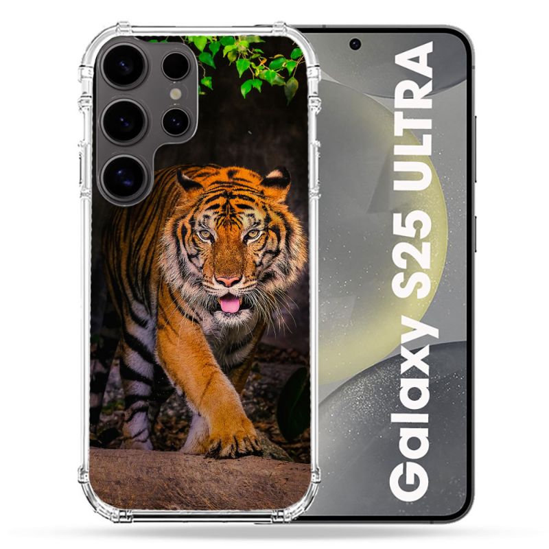 Coque Renforcée Pour Samsung Galaxy S25 ULTRA Animal Tigre Jungle