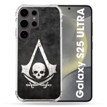 Coque Renforcée Pour Samsung Galaxy S25 ULTRA Assassin Creed Tete Mort