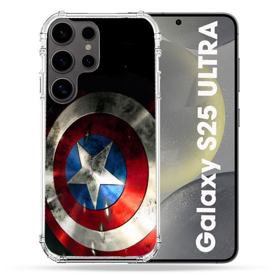 Coque Renforcée Pour Samsung Galaxy S25 ULTRA Captain America Bouclier