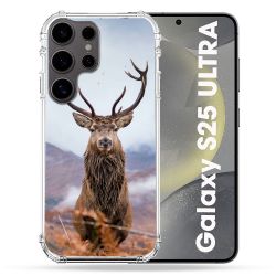 Coque Renforcée Pour Samsung Galaxy S25 ULTRA Chasse Chevreuil Montagne