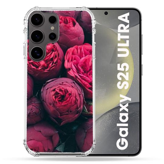 Coque Renforcée Pour Samsung Galaxy S25 ULTRA Fleur Pivoine
