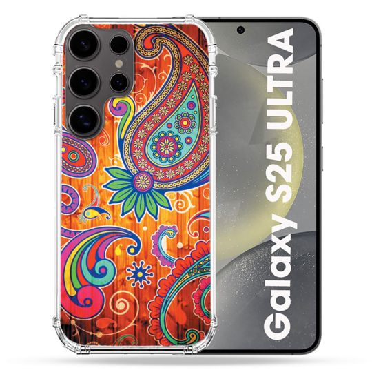 Coque Renforcée Pour Samsung Galaxy S25 ULTRA Fleur Psychedelic