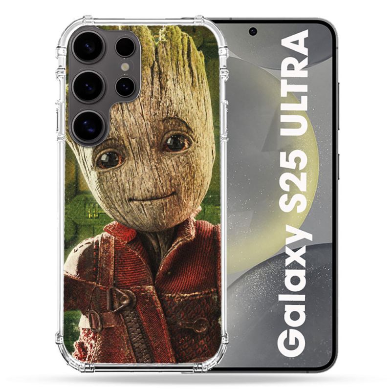 Coque Renforcée Pour Samsung Galaxy S25 ULTRA Groot Vert