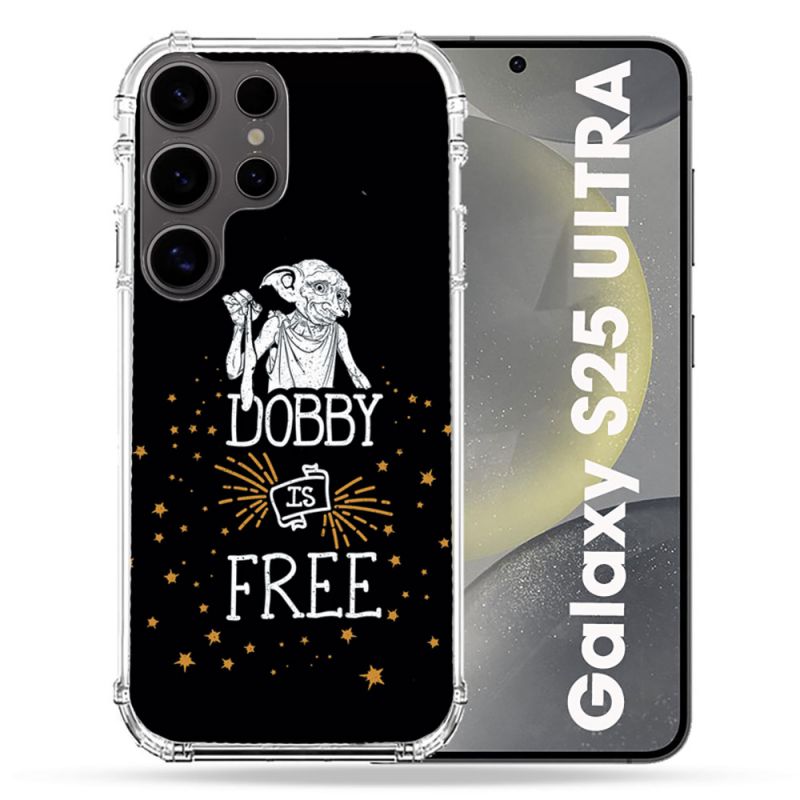 Coque Renforcée Pour Samsung Galaxy S25 ULTRA Harry Potter Dobby Free Noir