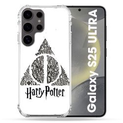 Coque Renforcée Pour Samsung Galaxy S25 ULTRA Harry Potter Hollows triangle Blanc
