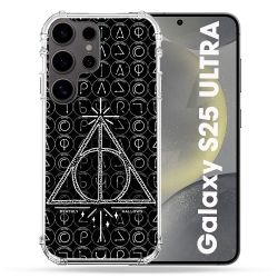 Coque Renforcée Pour Samsung Galaxy S25 ULTRA Harry Potter Hollows Triangle Noir