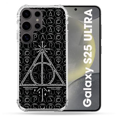 Coque Renforcée Pour Samsung Galaxy S25 ULTRA Harry Potter Hollows Triangle Noir