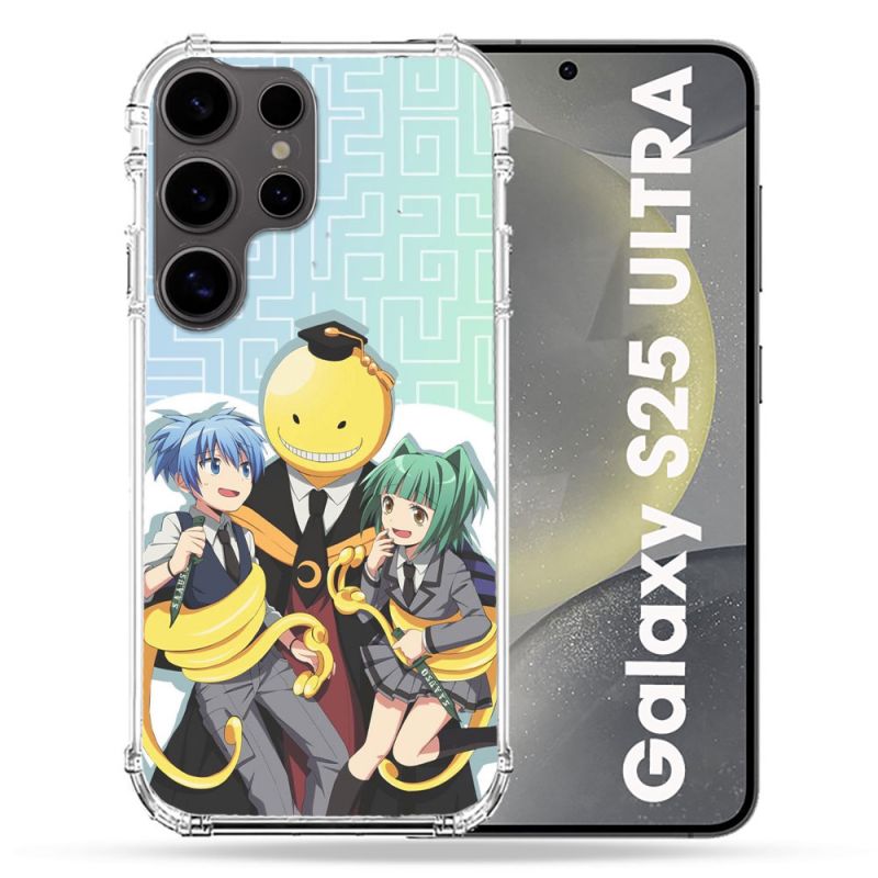Coque Renforcée Pour Samsung Galaxy S25 ULTRA Manga Assassination Classroom Kuro Trio
