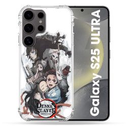 Coque Renforcée Pour Samsung Galaxy S25 ULTRA Manga Demon Slayer Blanc