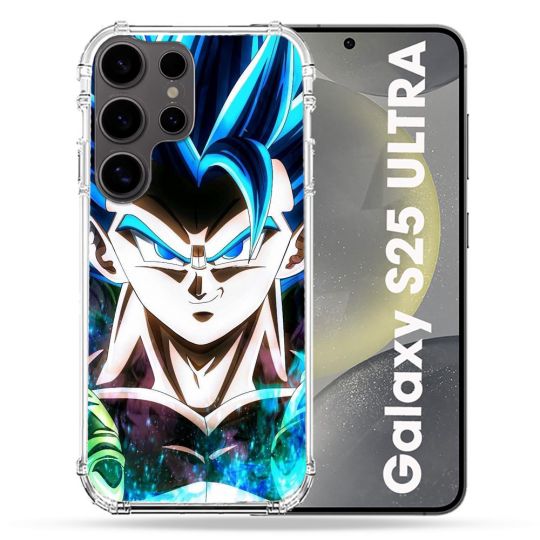 Coque Renforcée Pour Samsung Galaxy S25 ULTRA Manga Dragon Ball Gogeta Visage