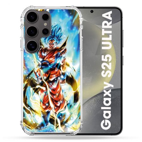 Coque Renforcée Pour Samsung Galaxy S25 ULTRA Manga Dragon Ball Sangoku Blanc
