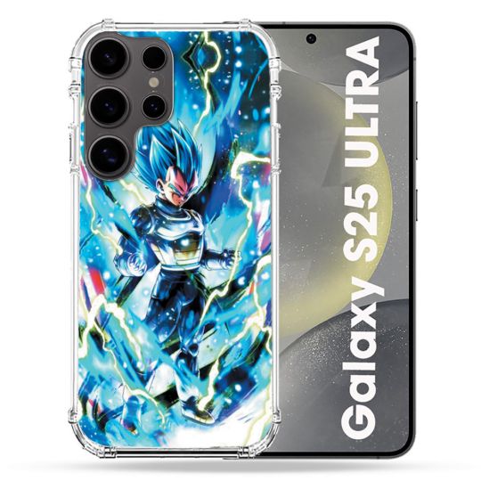 Coque Renforcée Pour Samsung Galaxy S25 ULTRA Manga Dragon Ball Vegeta Bleu