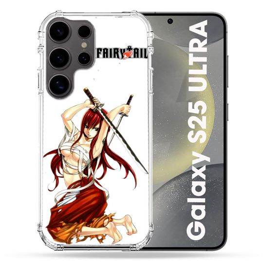 Coque Renforcée Pour Samsung Galaxy S25 ULTRA Manga Fairy Tail Erza