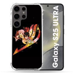 Coque Renforcée Pour Samsung Galaxy S25 ULTRA Manga Fairy Tail Logo Noir