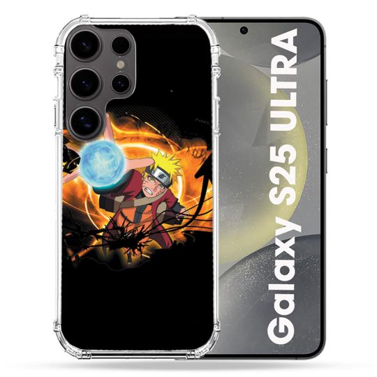 Coque Renforcée Pour Samsung Galaxy S25 ULTRA Manga Naruto Noir