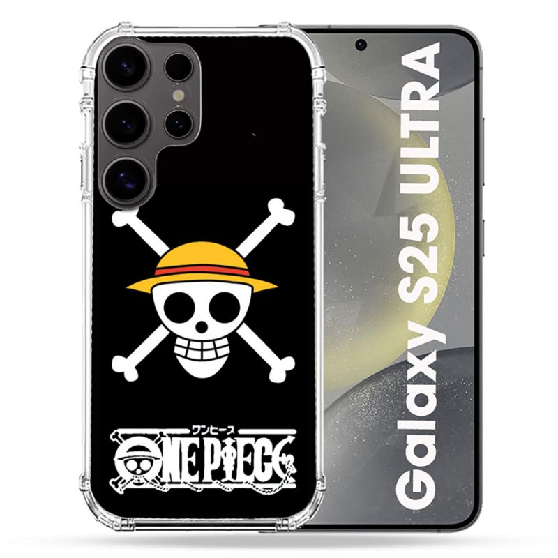 Coque Renforcée Pour Samsung Galaxy S25 ULTRA Manga One Piece Tete de Mort