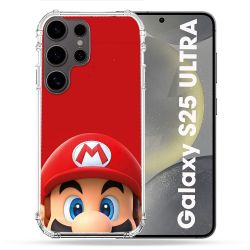 Coque Renforcée Pour Samsung Galaxy S25 ULTRA Mario Rouge