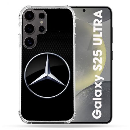 Coque Renforcée Pour Samsung Galaxy S25 ULTRA Mercedes Carbone
