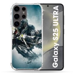 Coque Renforcée Pour Samsung Galaxy S25 ULTRA Moto Cross Ombre