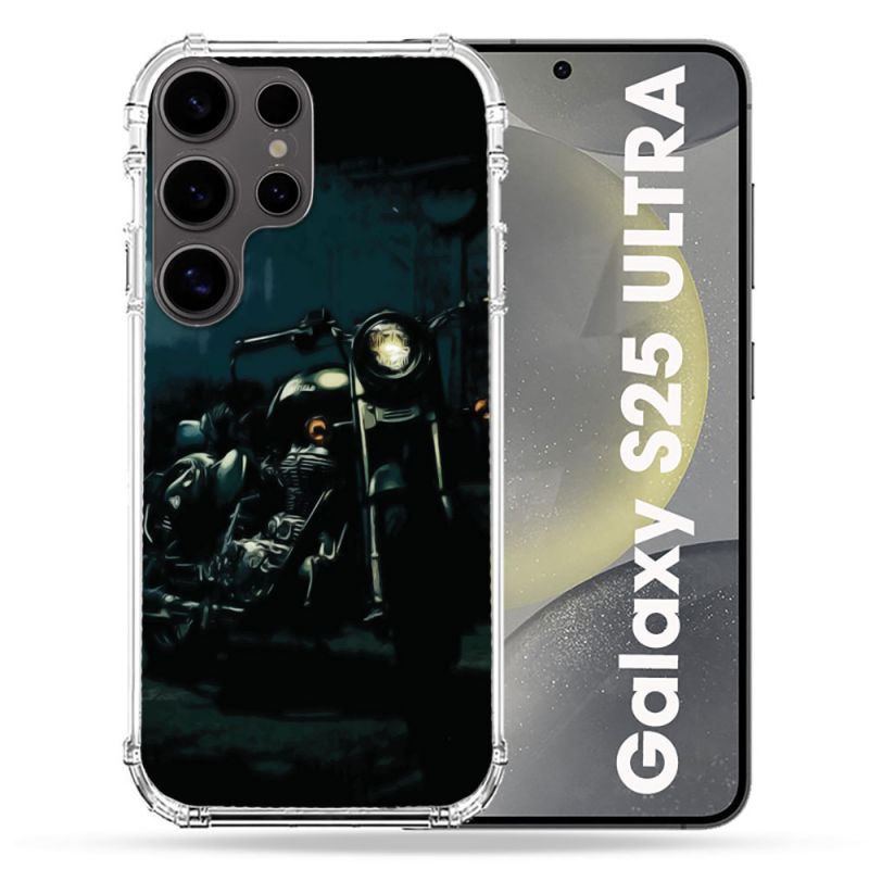 Coque Renforcée Pour Samsung Galaxy S25 ULTRA Moto Harley Vintage